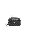 Chanel Camera Case Quilted Calfskin Black