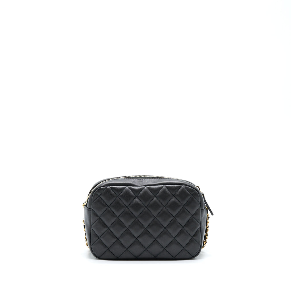 Chanel Camera Case Quilted Calfskin Black