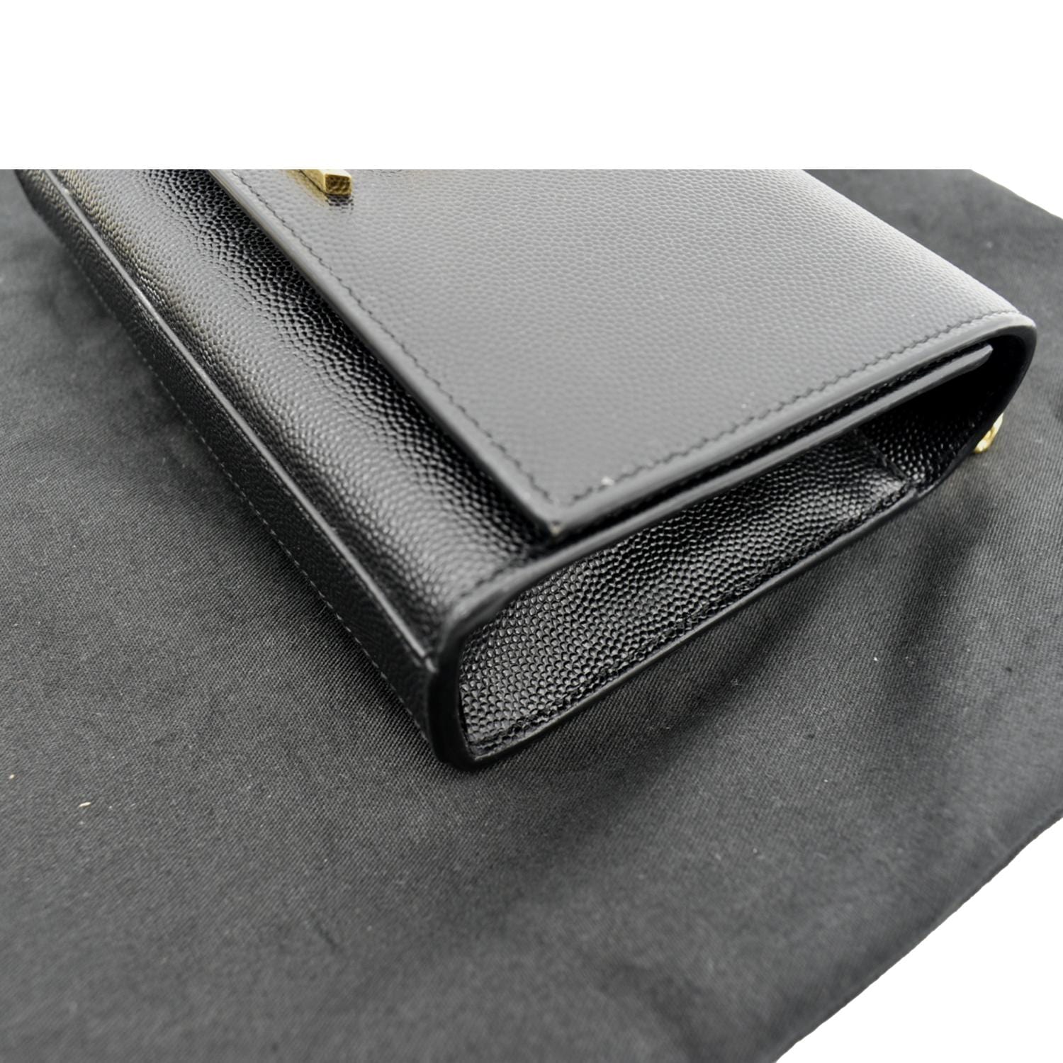YVES SAINT LAURENT Kate Leather Shoulder Bag Black