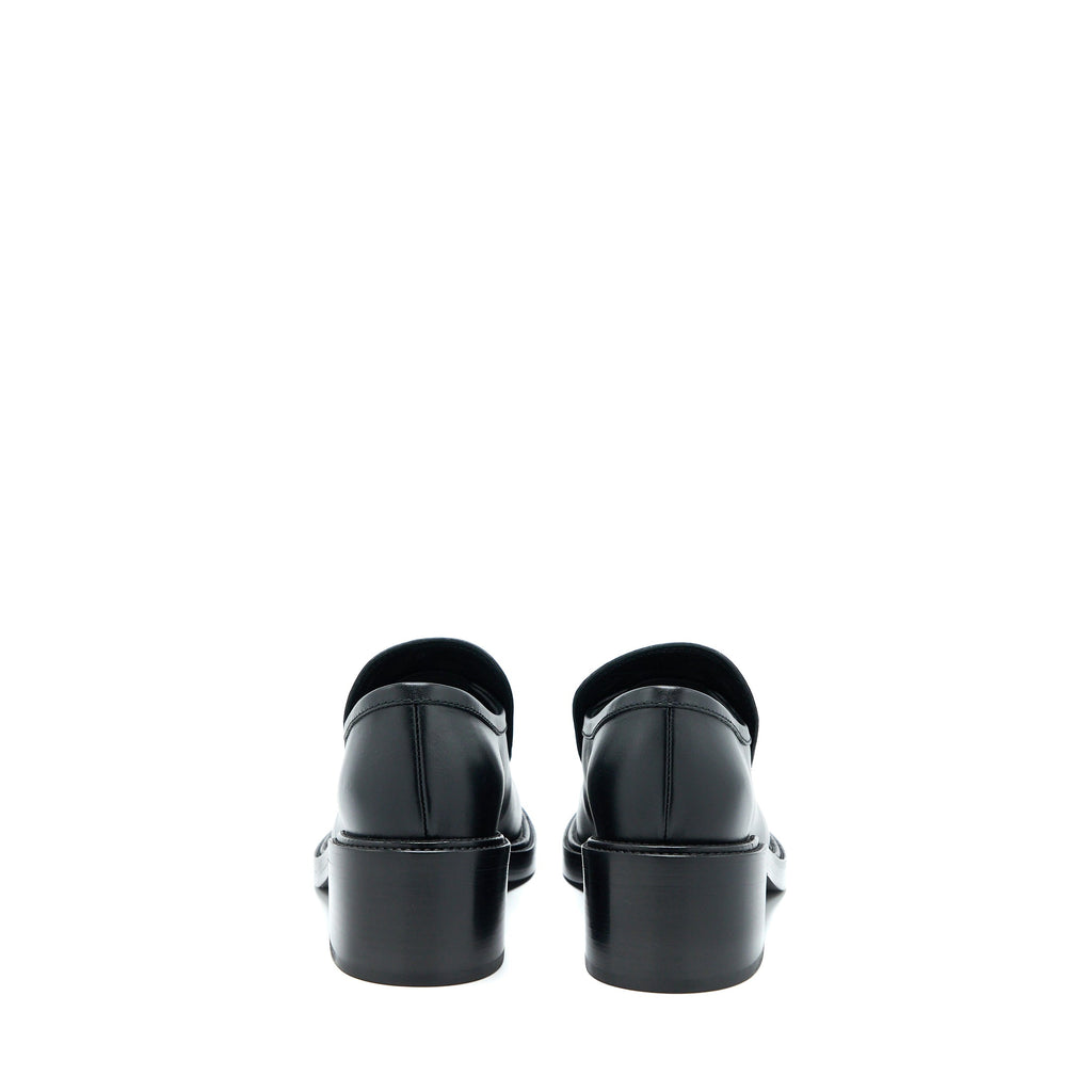 Chanel 22K Size 38 Loafer Leather Black