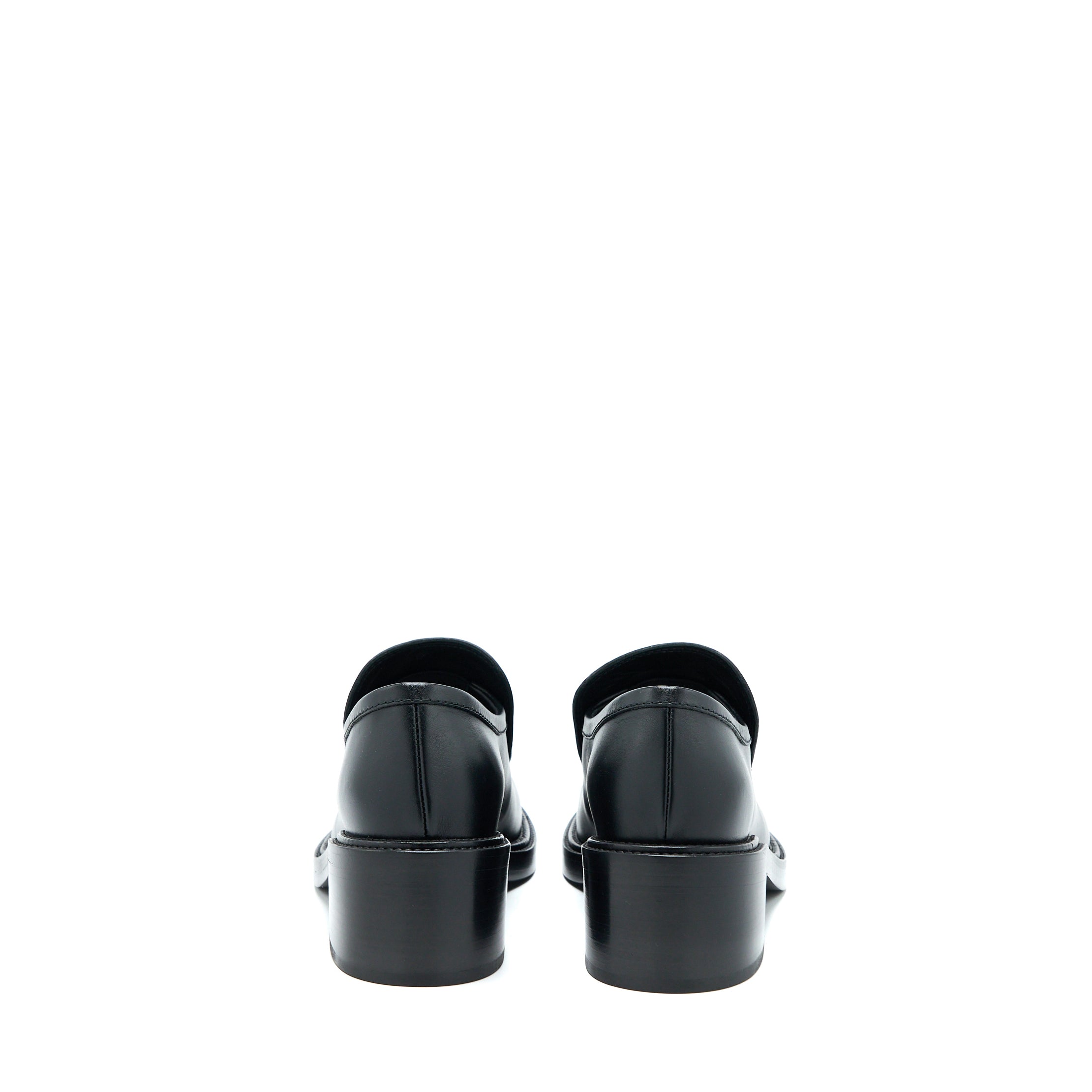 Chanel 22K Size 38 Loafer Leather Black