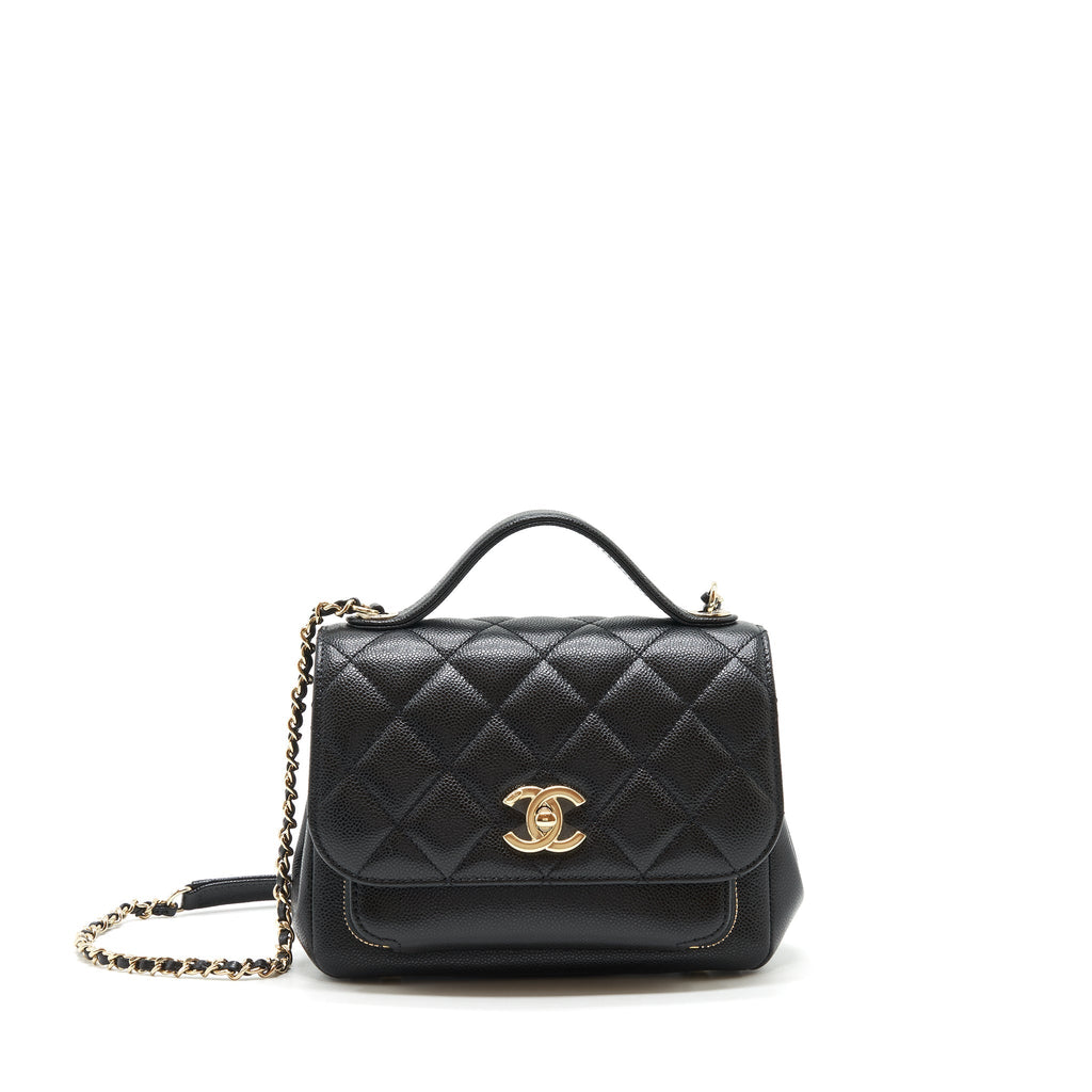 Chanel Small Business Affinity Caviar Black L