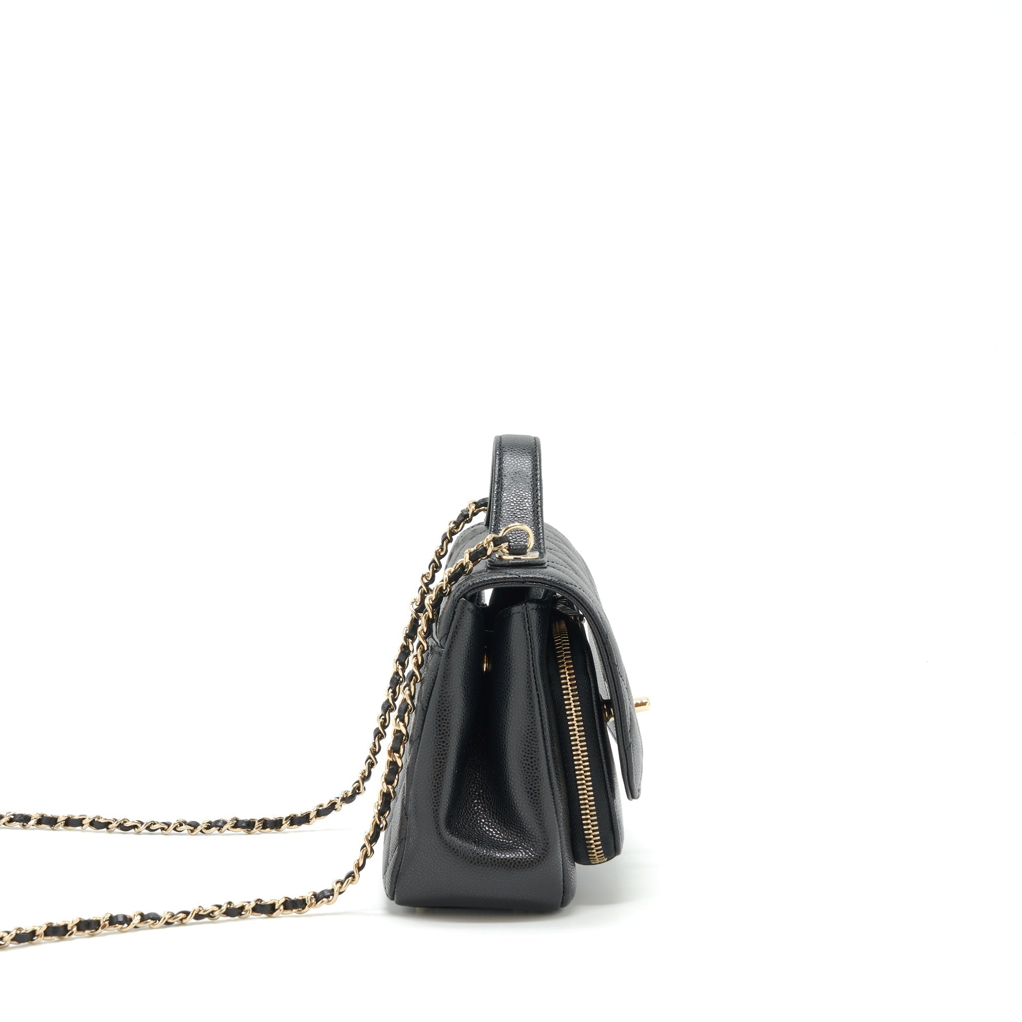 Chanel Small Business Affinity Caviar Black L