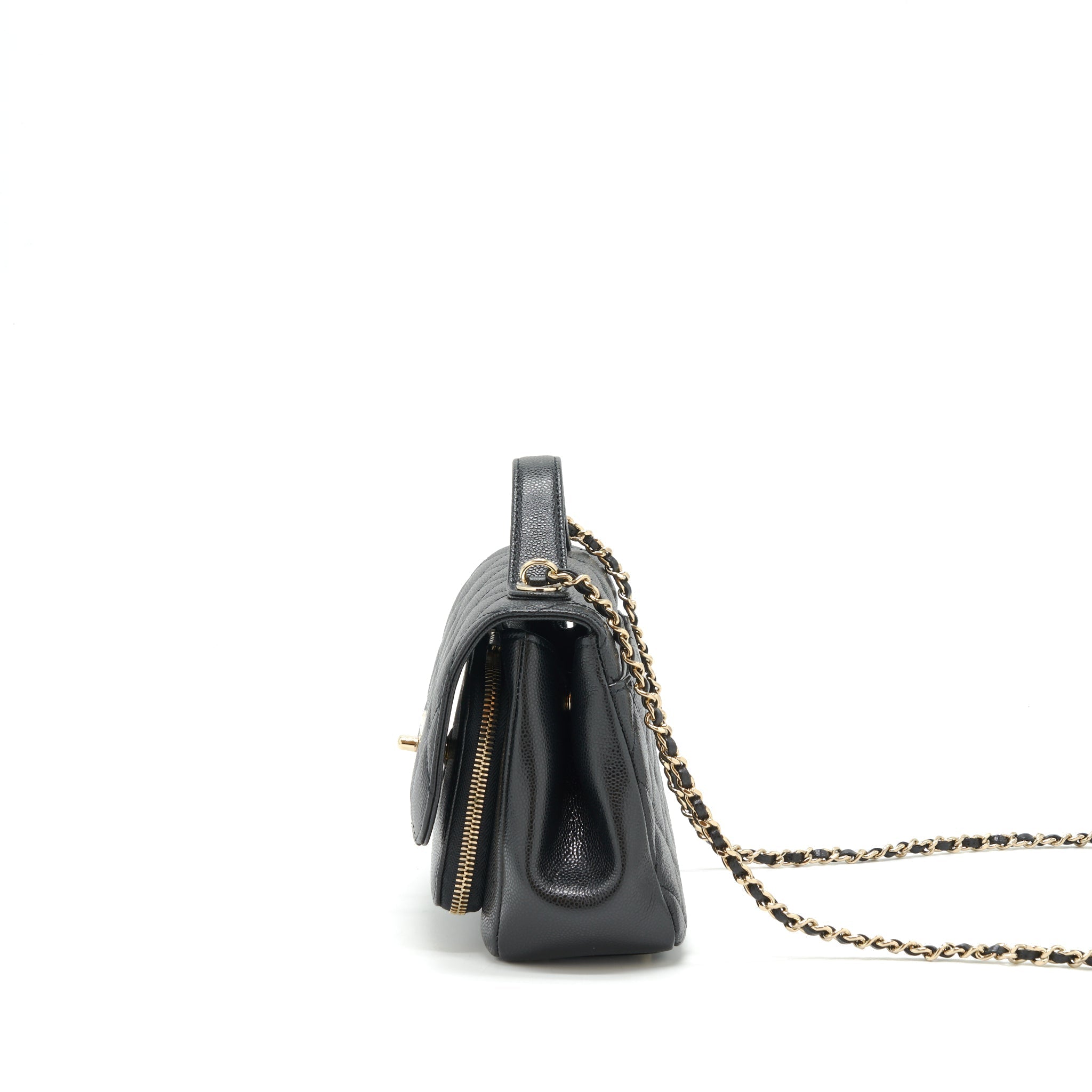 Chanel Small Business Affinity Caviar Black L