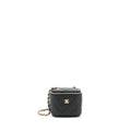 Chanel 22C Mini Vanity With Chain Caviar Black L