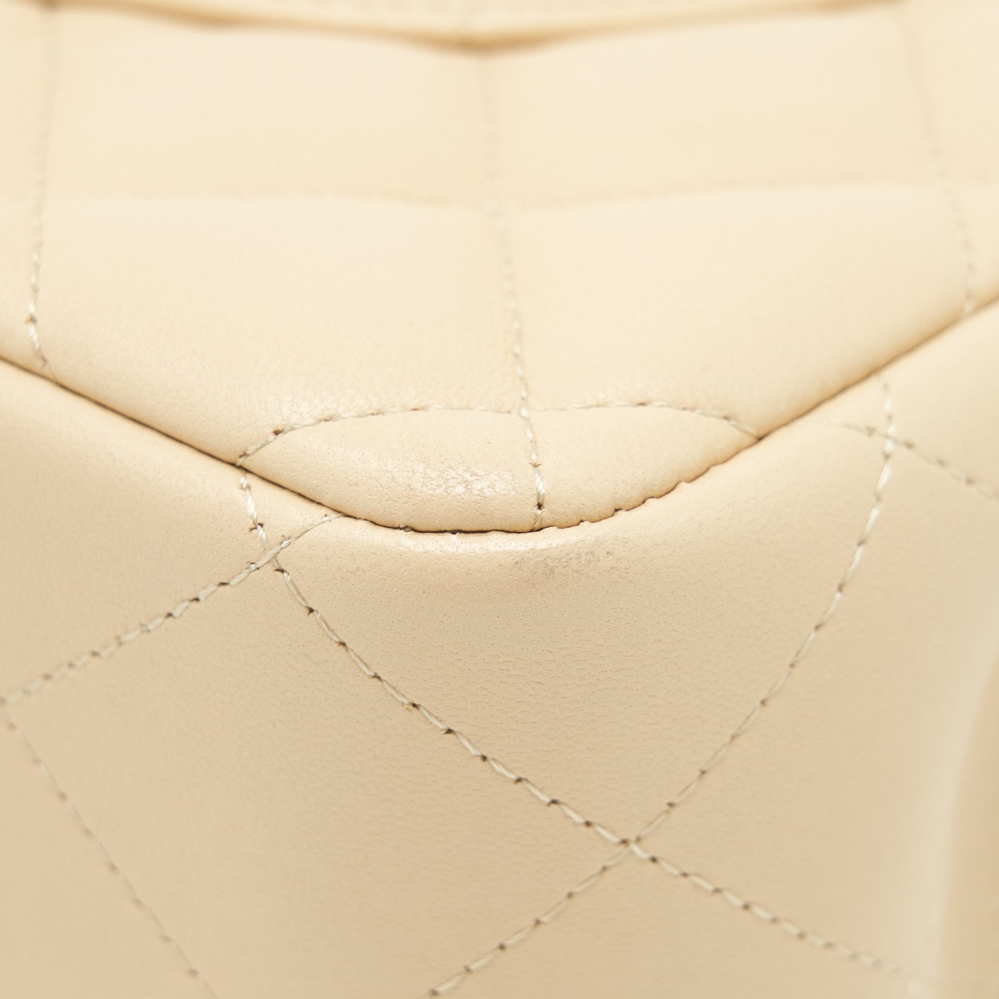 Chanel Jumbo Classic Double Flap Bag Lambskin Beige L