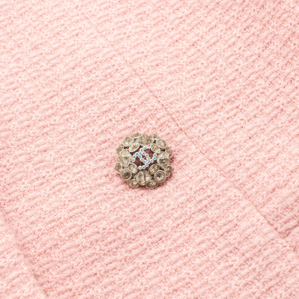 Chanel size 34 22K jacket wool light pink