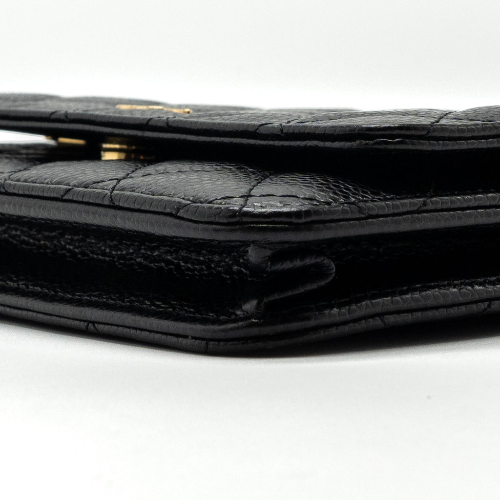 Chanel Classic Wallet On Chain Caviar Black