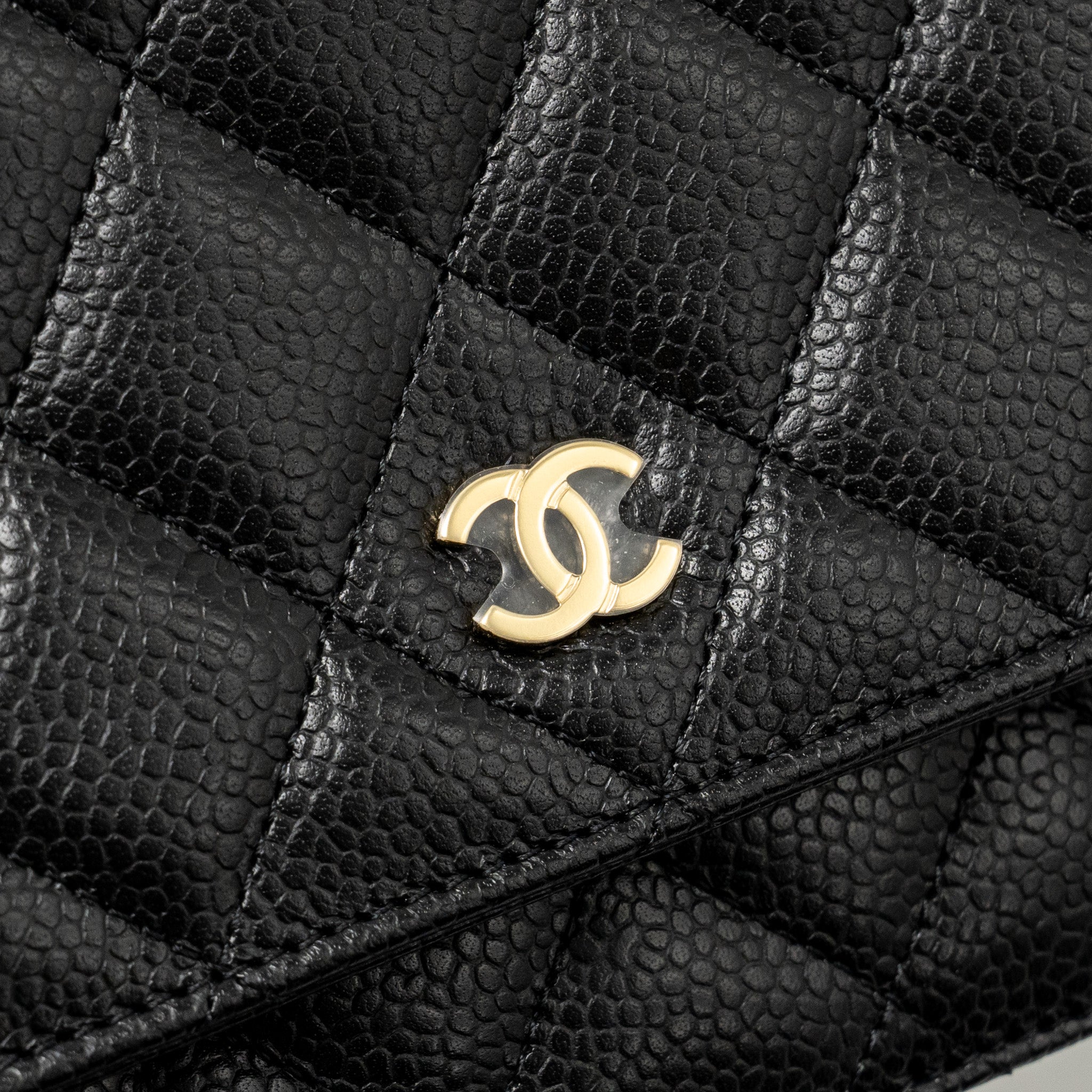 Chanel Classic Wallet on Chain Caviar Black (microchip)