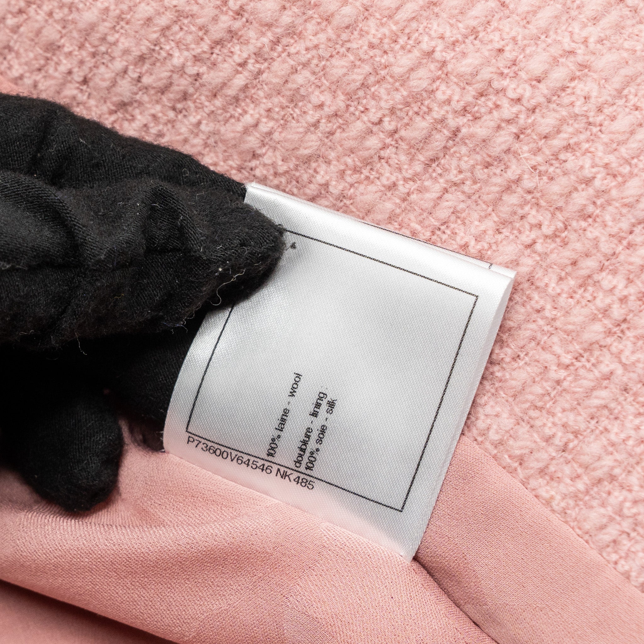 Chanel size 34 22K jacket wool light pink