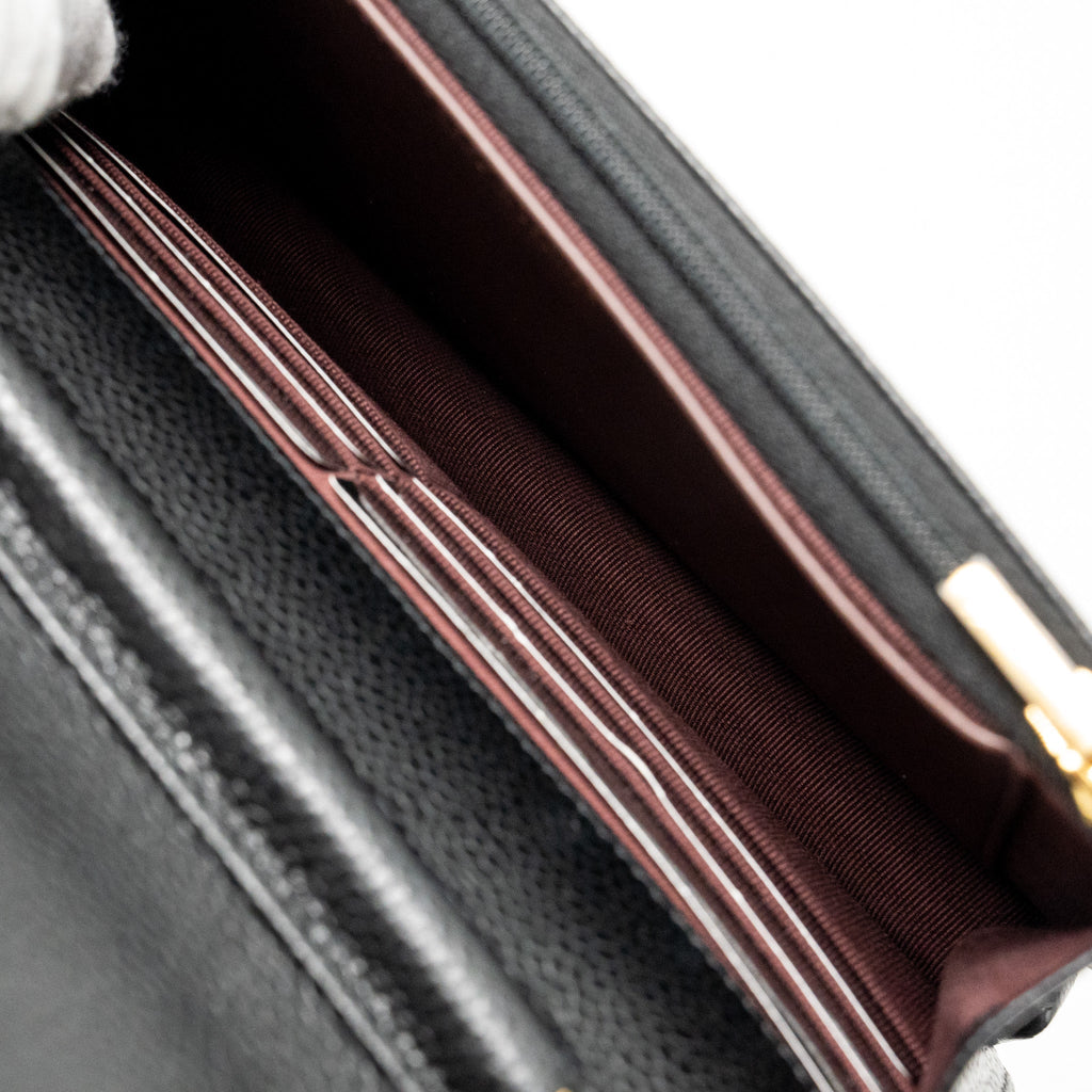 Chanel Classic Wallet on Chain Caviar Black (microchip)