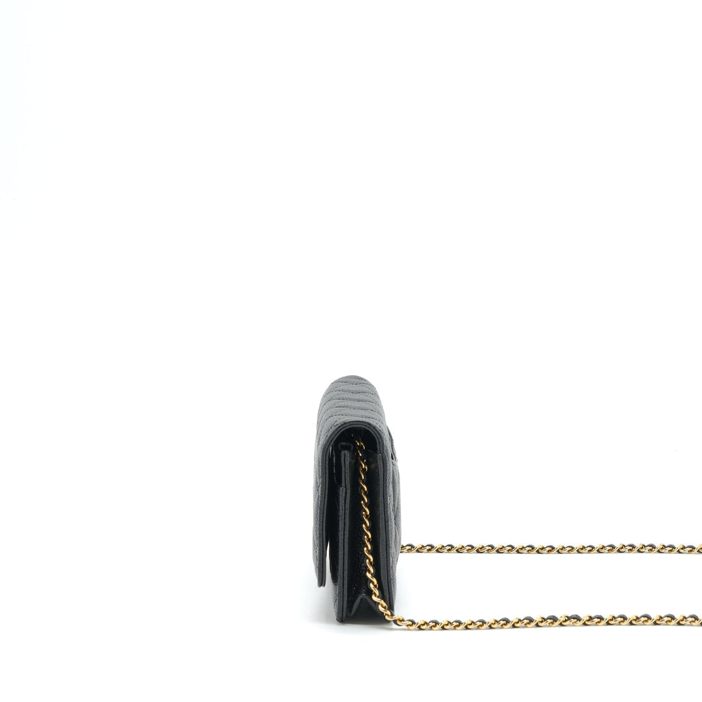 Chanel Classic Wallet On Chain Caviar Black