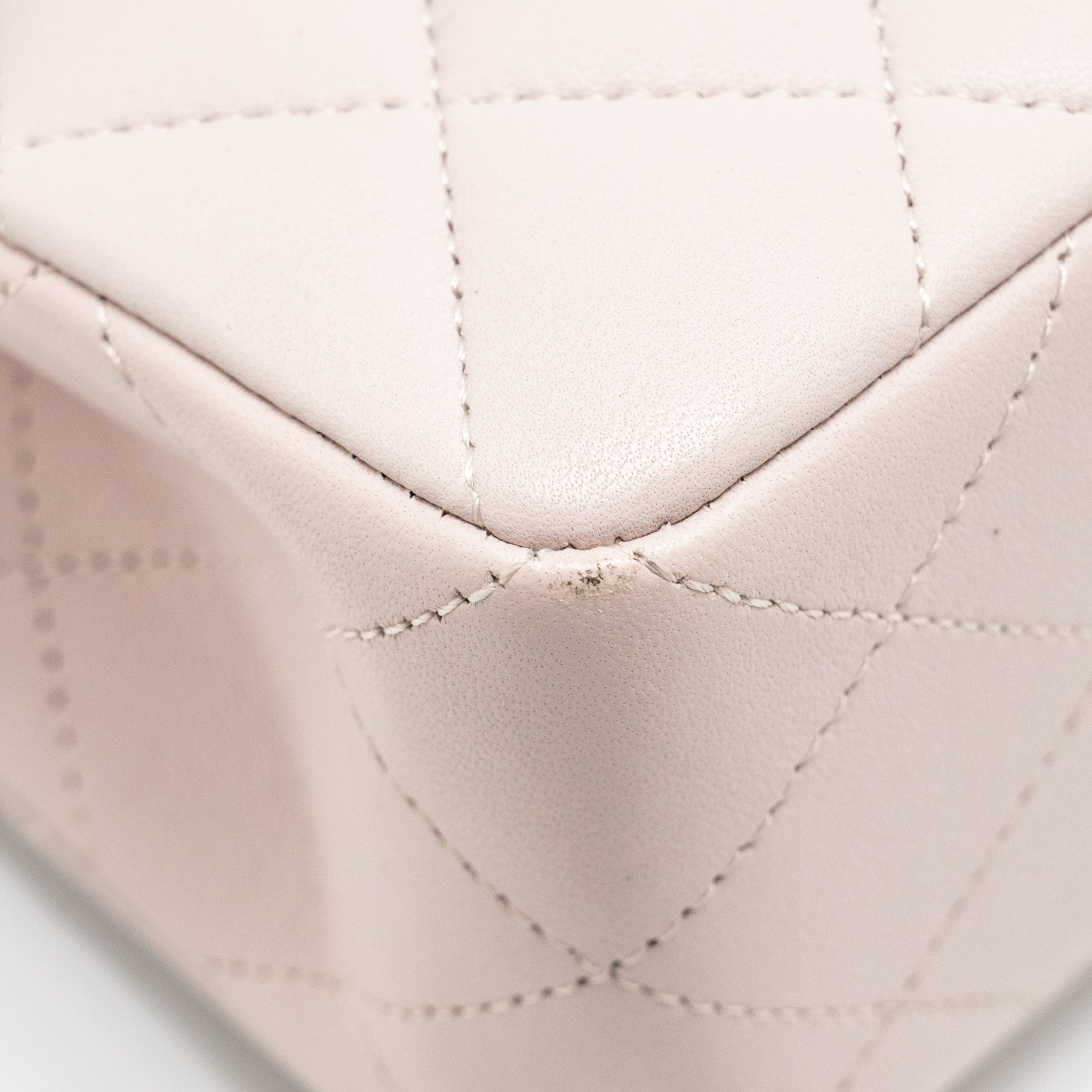 Chanel Small Classic Double Flap Bag Lambskin Light Purple  (Microchip)