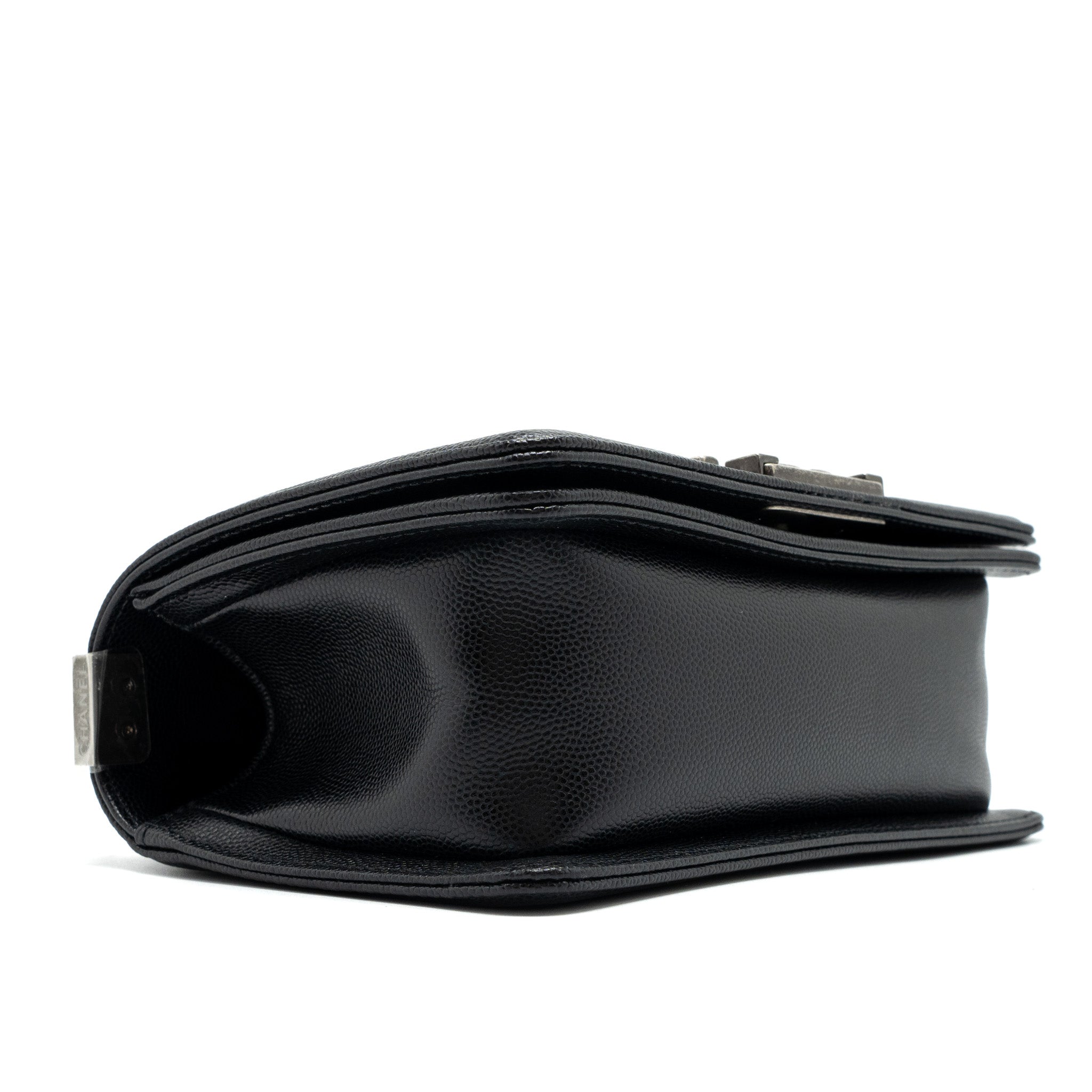 Chanel Small Boy Bag Caviar Black  (Microchip)
