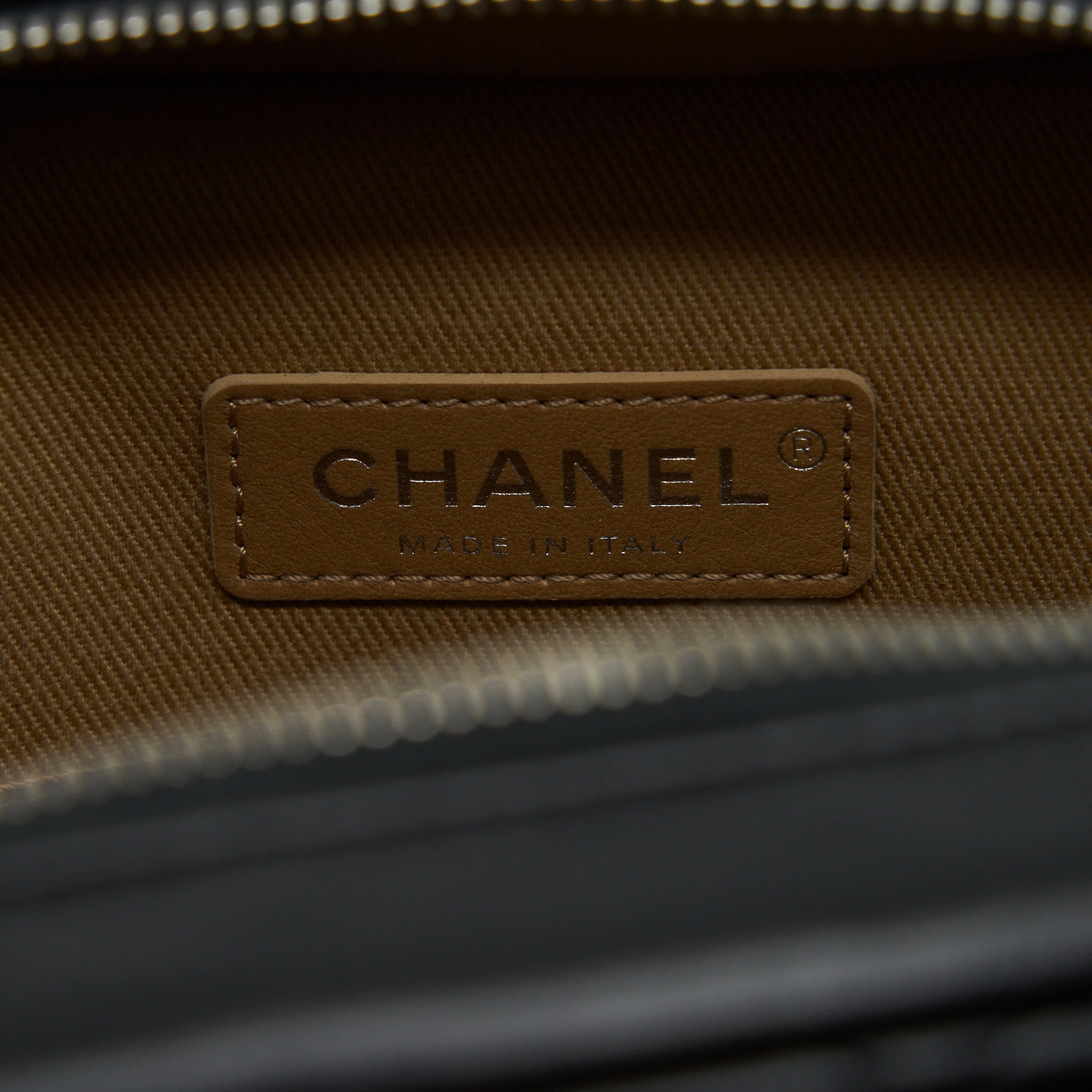 Chanel Quilted Vertical Top Handle Bag Calfskin Black