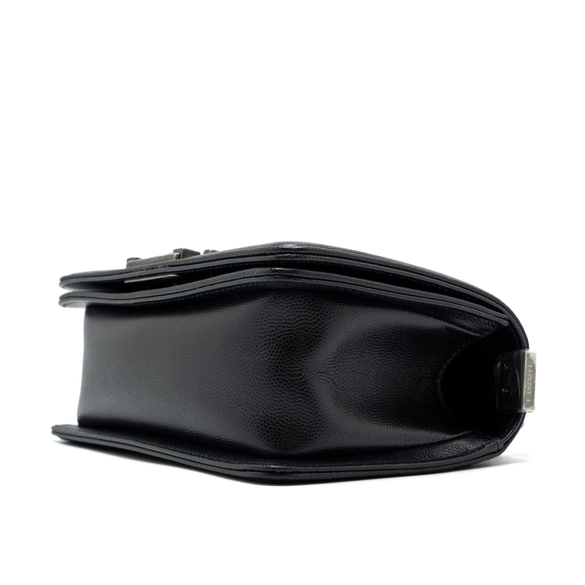 Chanel Small Boy Bag Caviar Black  (Microchip)