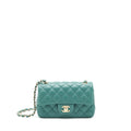 Chanel 21A Mini Rectangular Flap Bag Lambskin Light green L