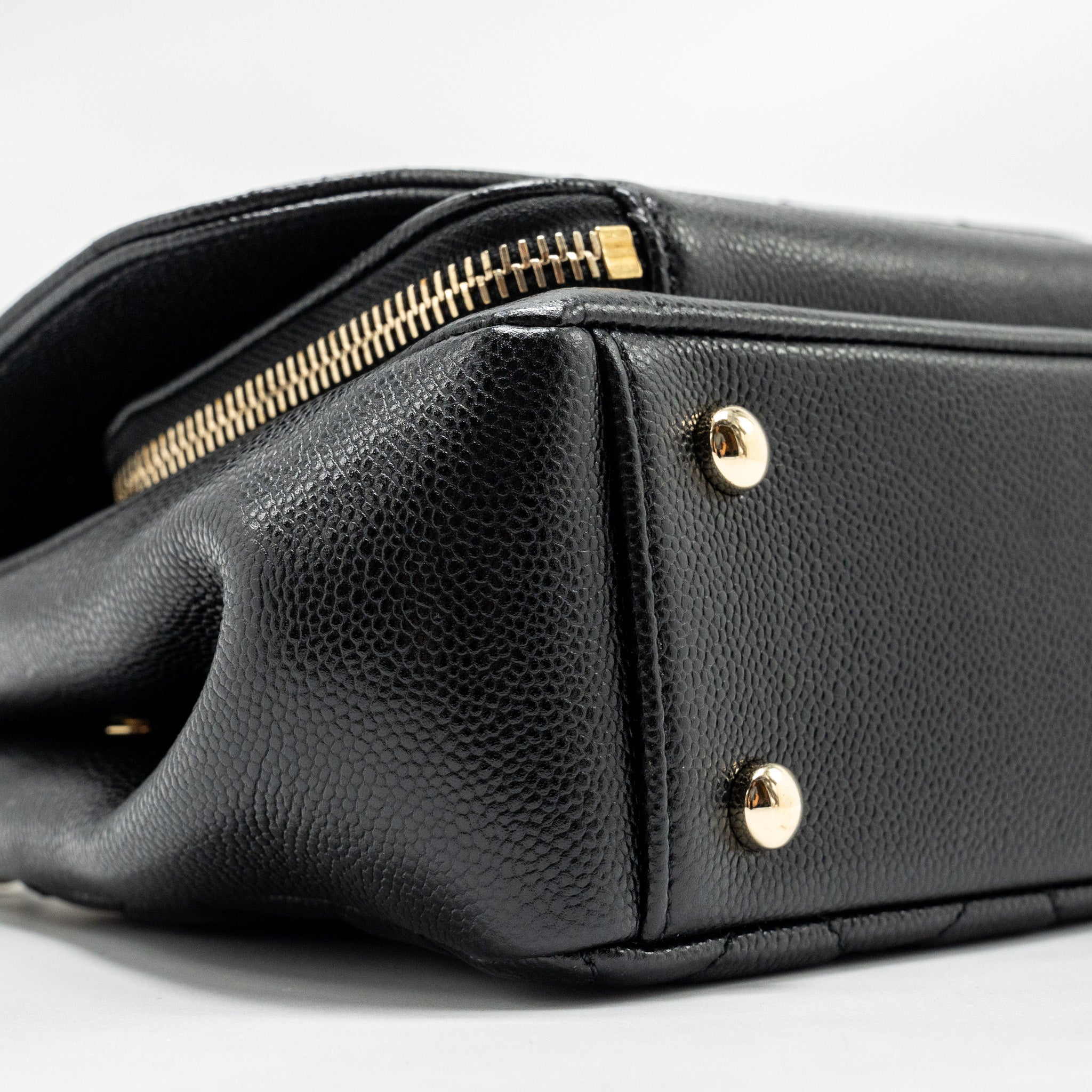 Chanel Small Business Affinity Caviar Black L (Microchip)