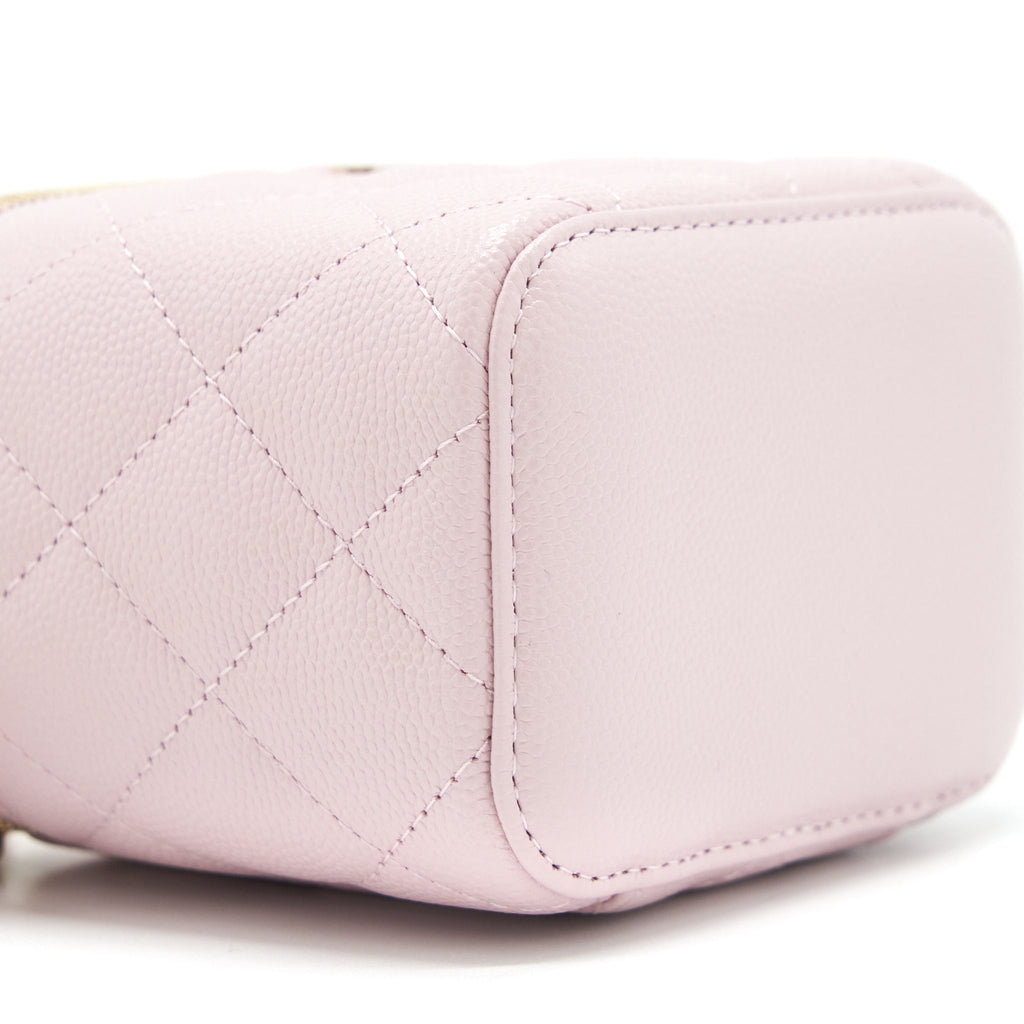 Chanel Mini Vanity Case Caviar Pink L