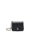 Chanel Mini Square Flap Bag Lambskin Black L