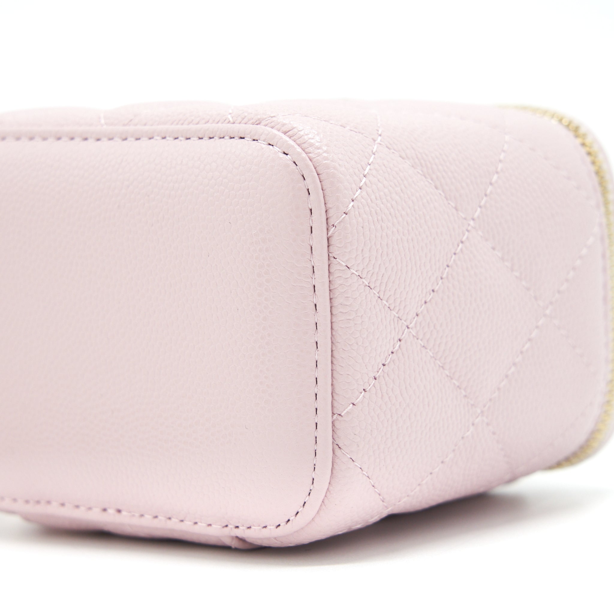 Chanel Mini Vanity Case Caviar Pink L