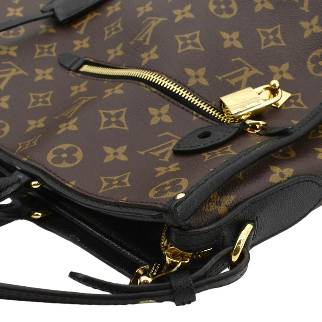 LOUIS VUITTON Popincourt MM Monogram Canvas Shoulder Bag Brown/Noir