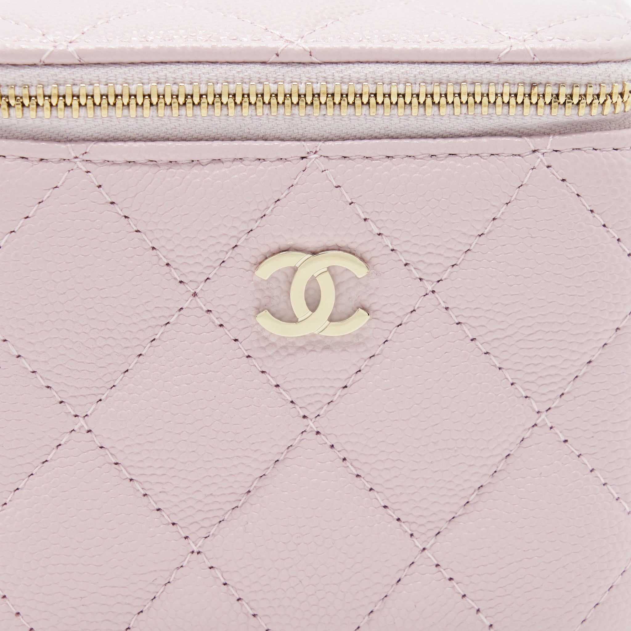 Chanel Mini Vanity Case Caviar Pink L