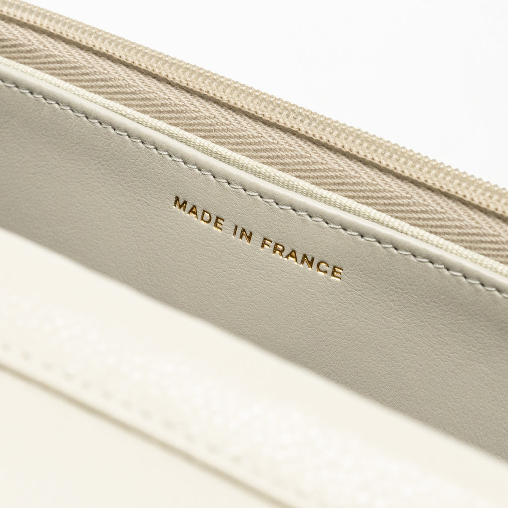 Chanel Classic Wallet on Chain Caviar Creamy White L(microchip)