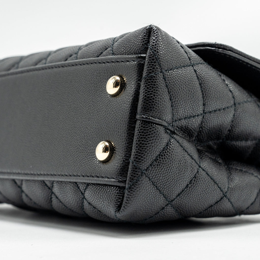 Chanel Small COCO Handle Caviar Black L (Microchip)