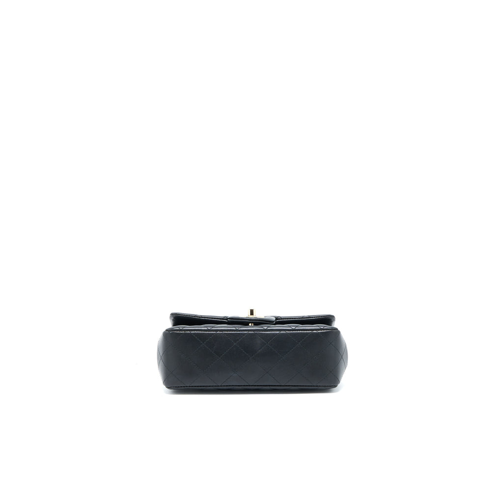 Chanel Mini Rectangular with Coco Bag Charm Limited Edition Lambskin Black L