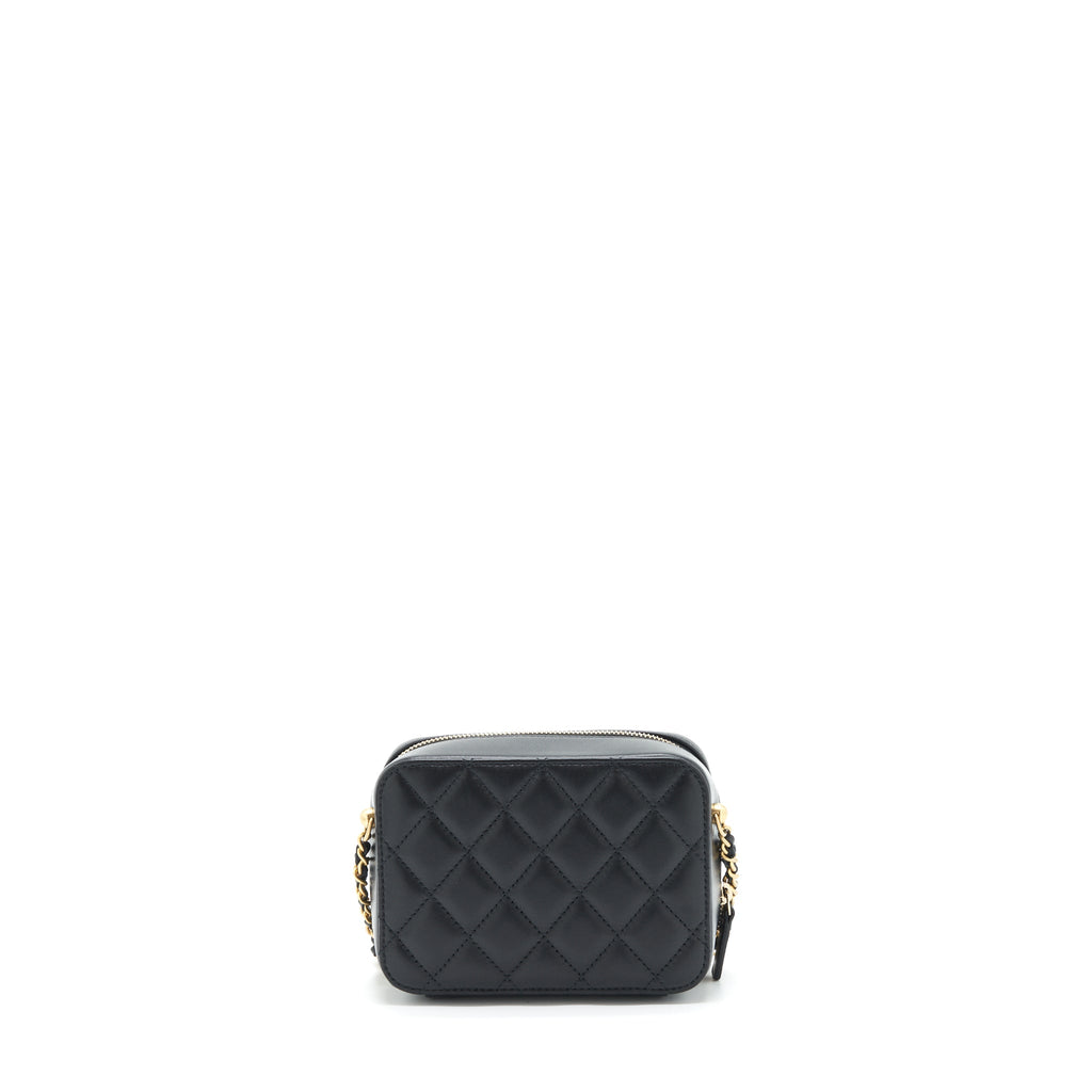 Chanel Pearl Crush Camera Bag Lambskin Black