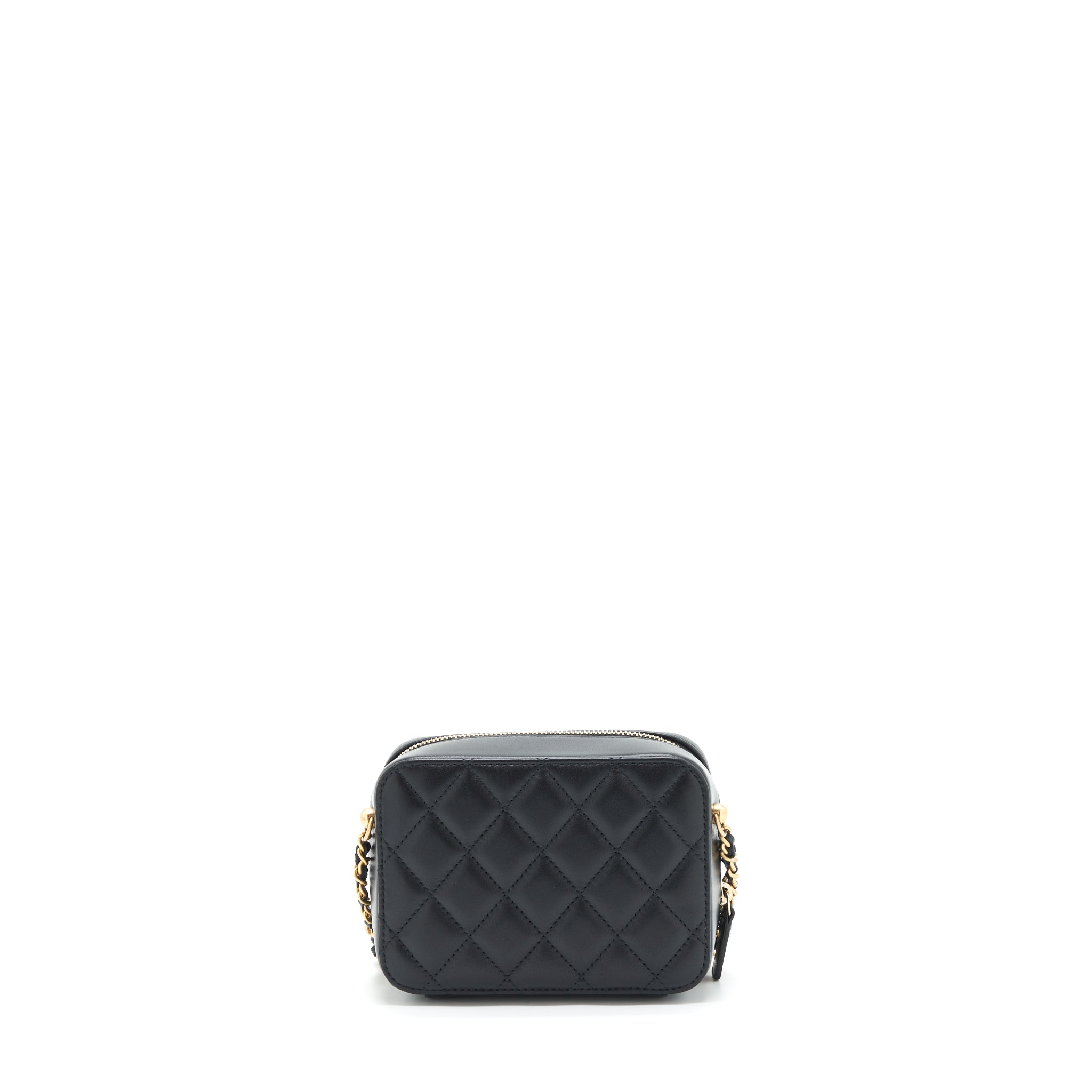 Chanel Pearl Crush Camera Bag Lambskin Black