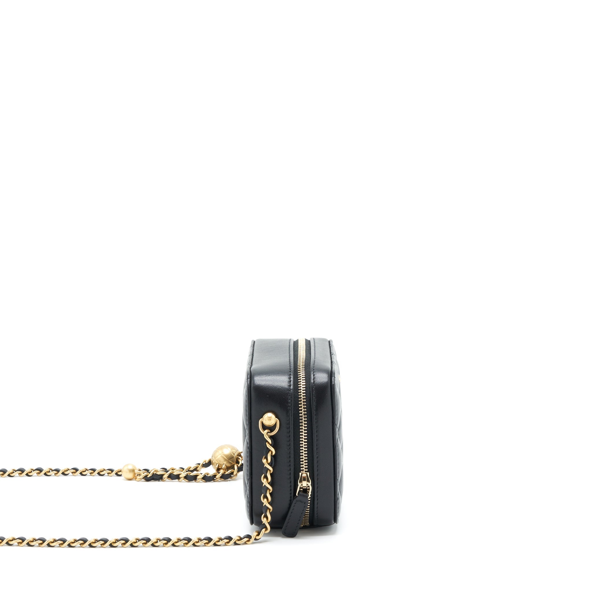 Chanel Pearl Crush Camera Bag Lambskin Black