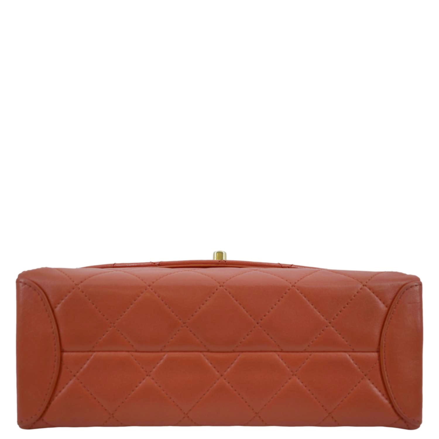 CHANEL Trendy Spirit 28 Top Handle Quilted Leather Shoulder Bag Red