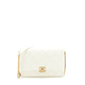 Chanel 22S Melody Medium Flap Bag Caviar White  (Microchip)