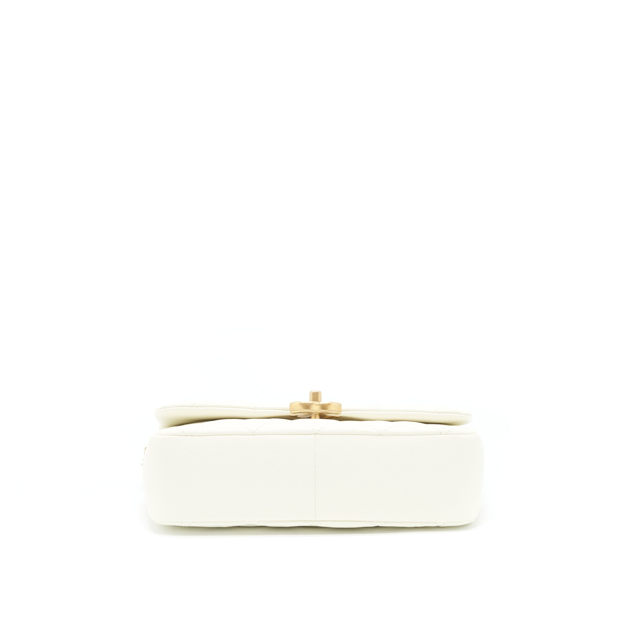 Chanel 22S Melody Medium Flap Bag Caviar White  (Microchip)