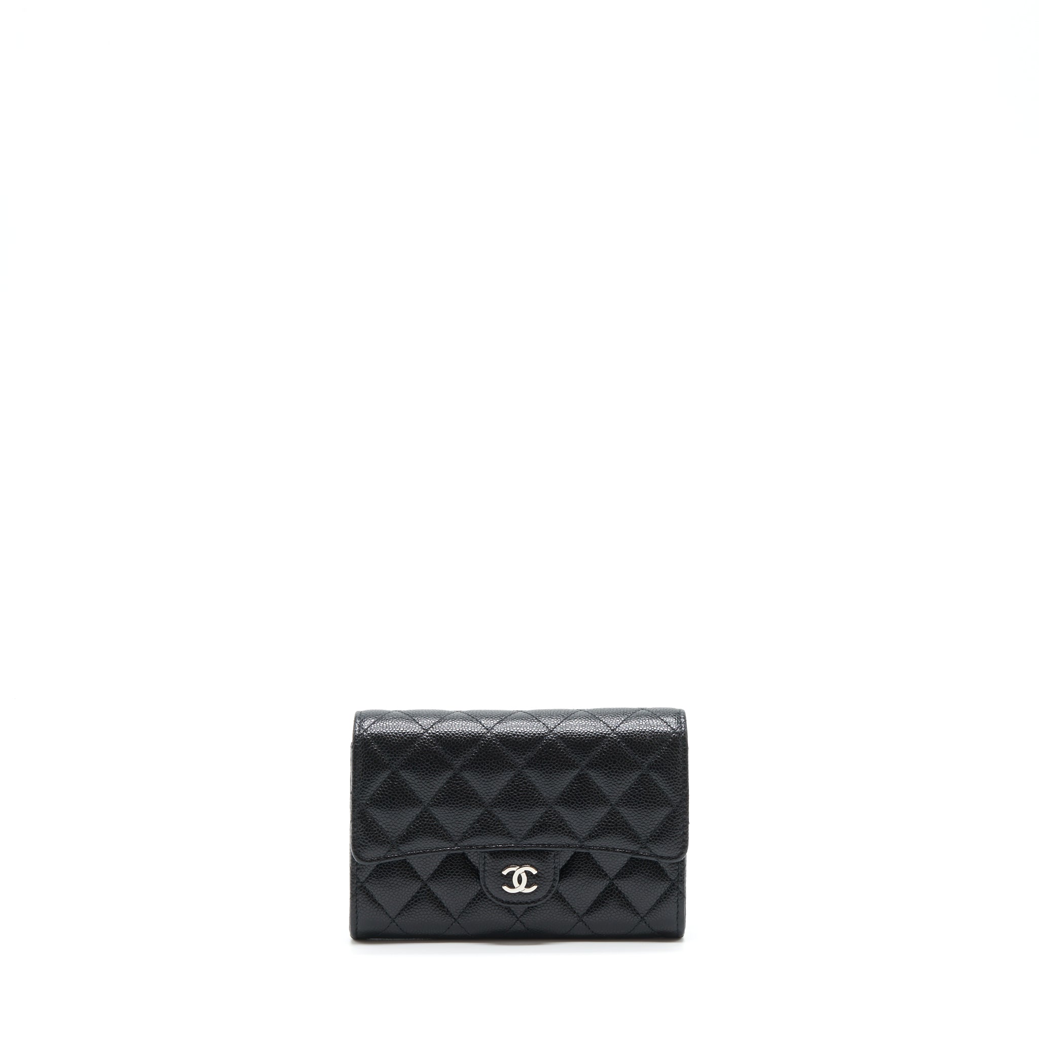 Chanel Flap Wallet Caviar Black