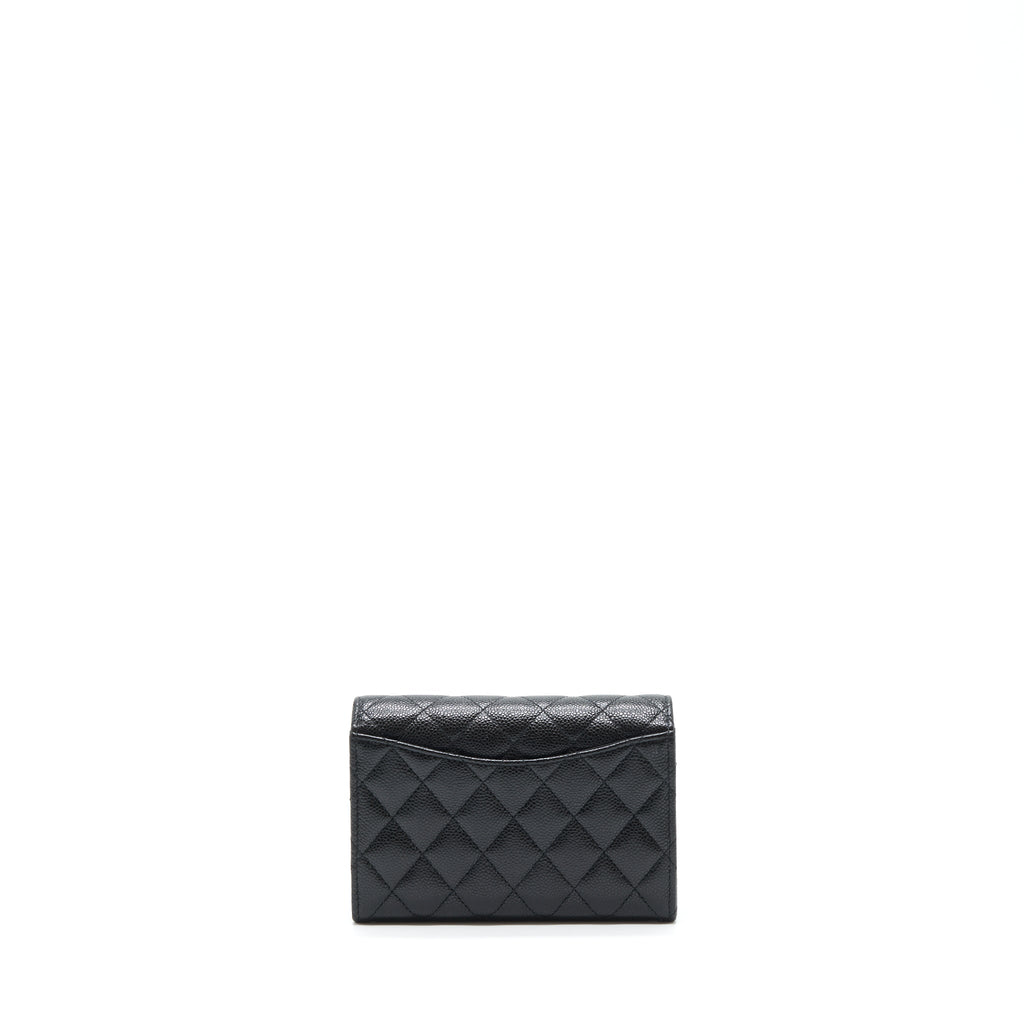 Chanel Flap Wallet Caviar Black