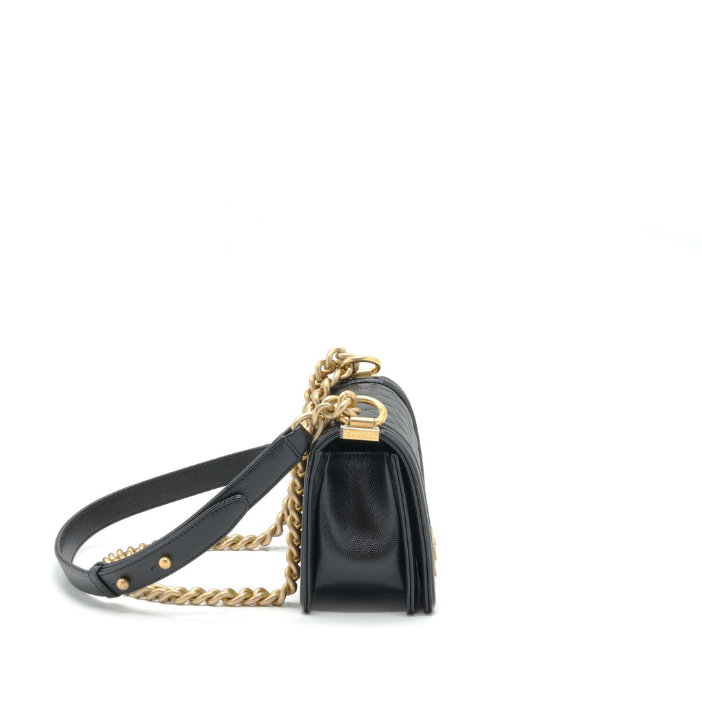 Chanel Small Boy Bag Caviar Black