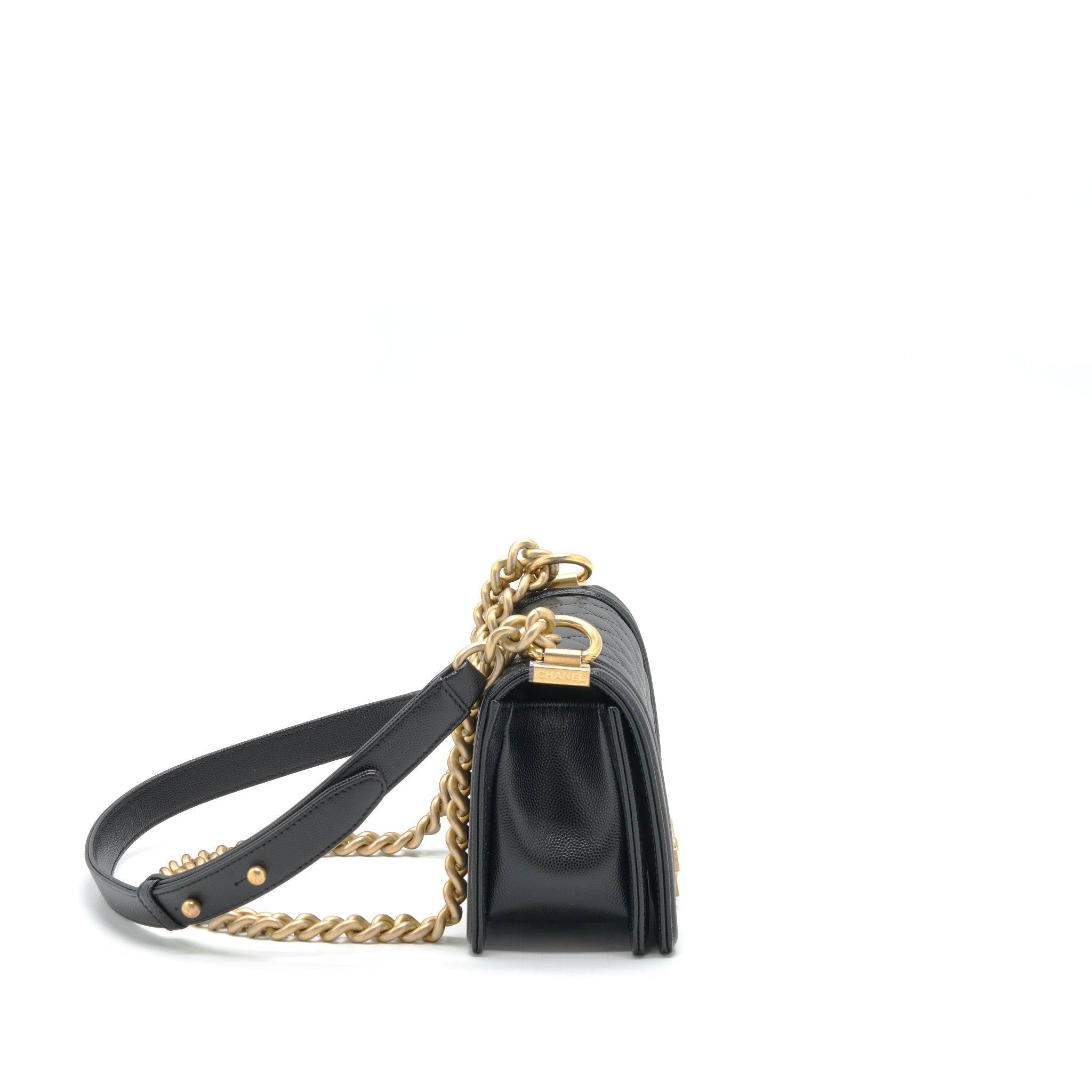 Chanel Small Boy Bag Caviar Black