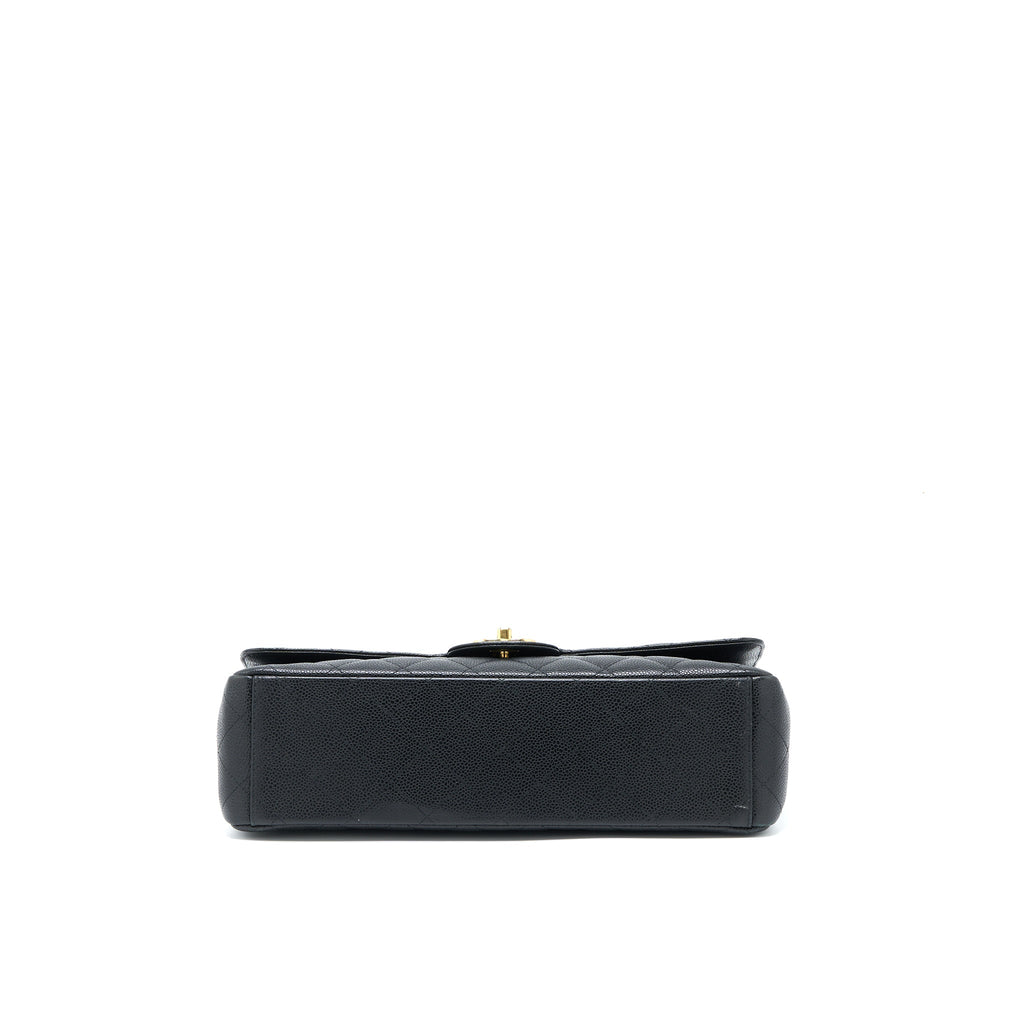 Chanel Maxi Classic Double Flap Bag Caviar Black