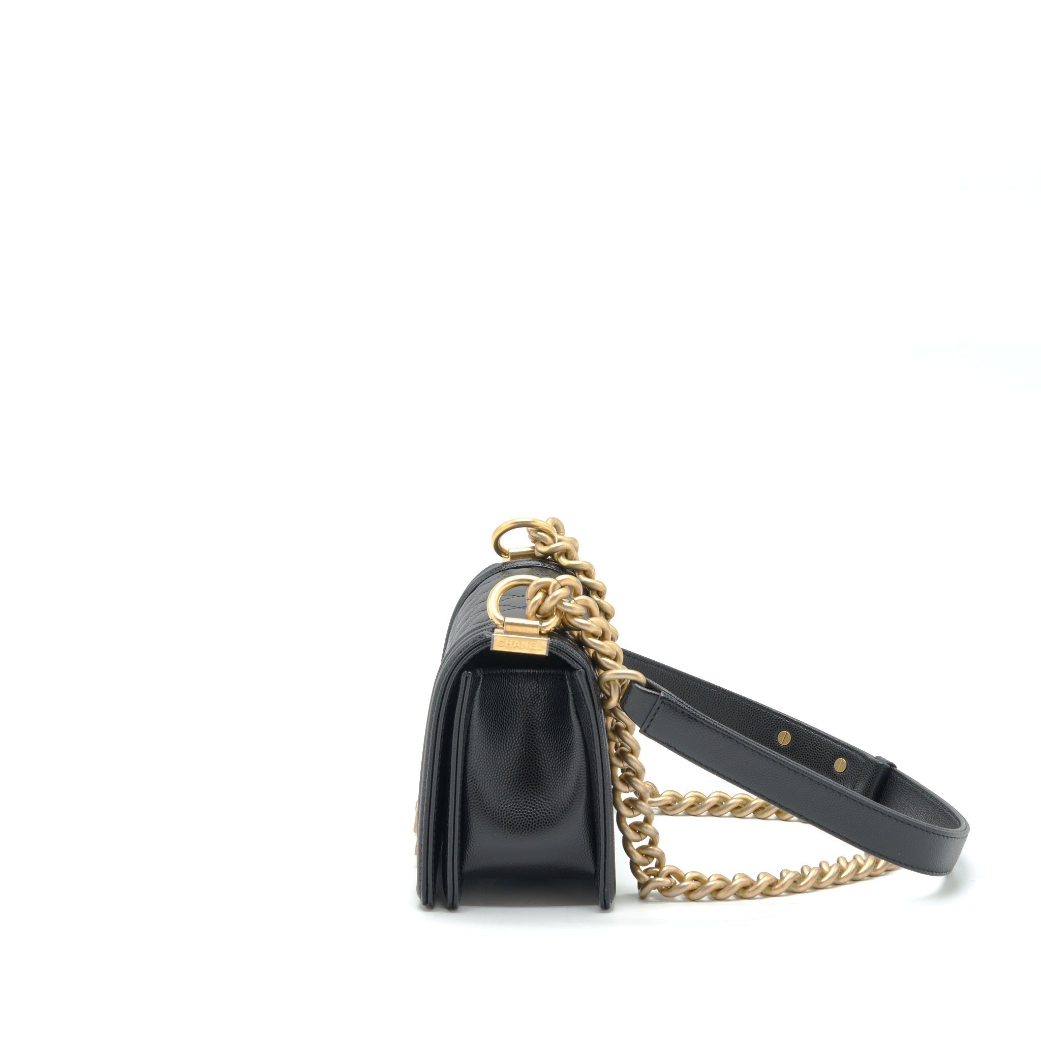Chanel Small Boy Bag Caviar Black
