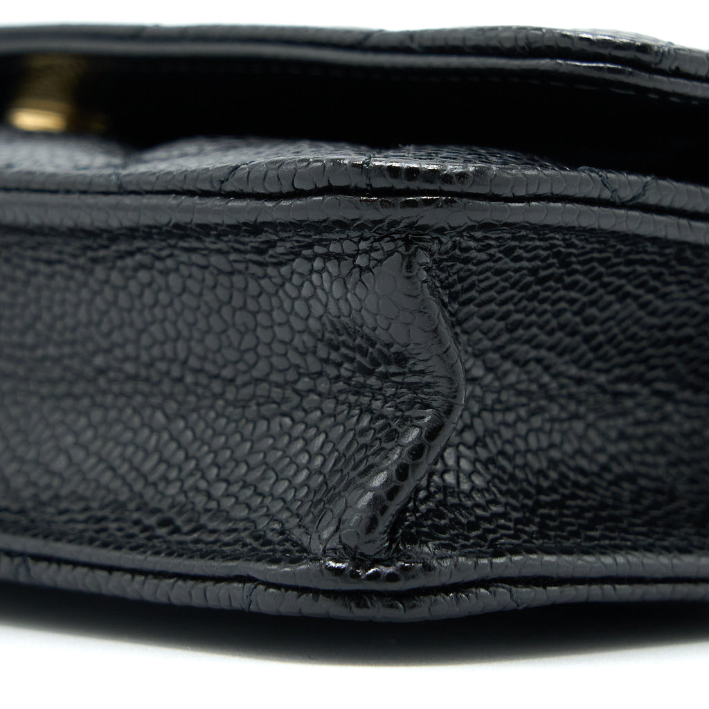Chanel Classic Wallet On Chain Caviar Black  (Microchip)