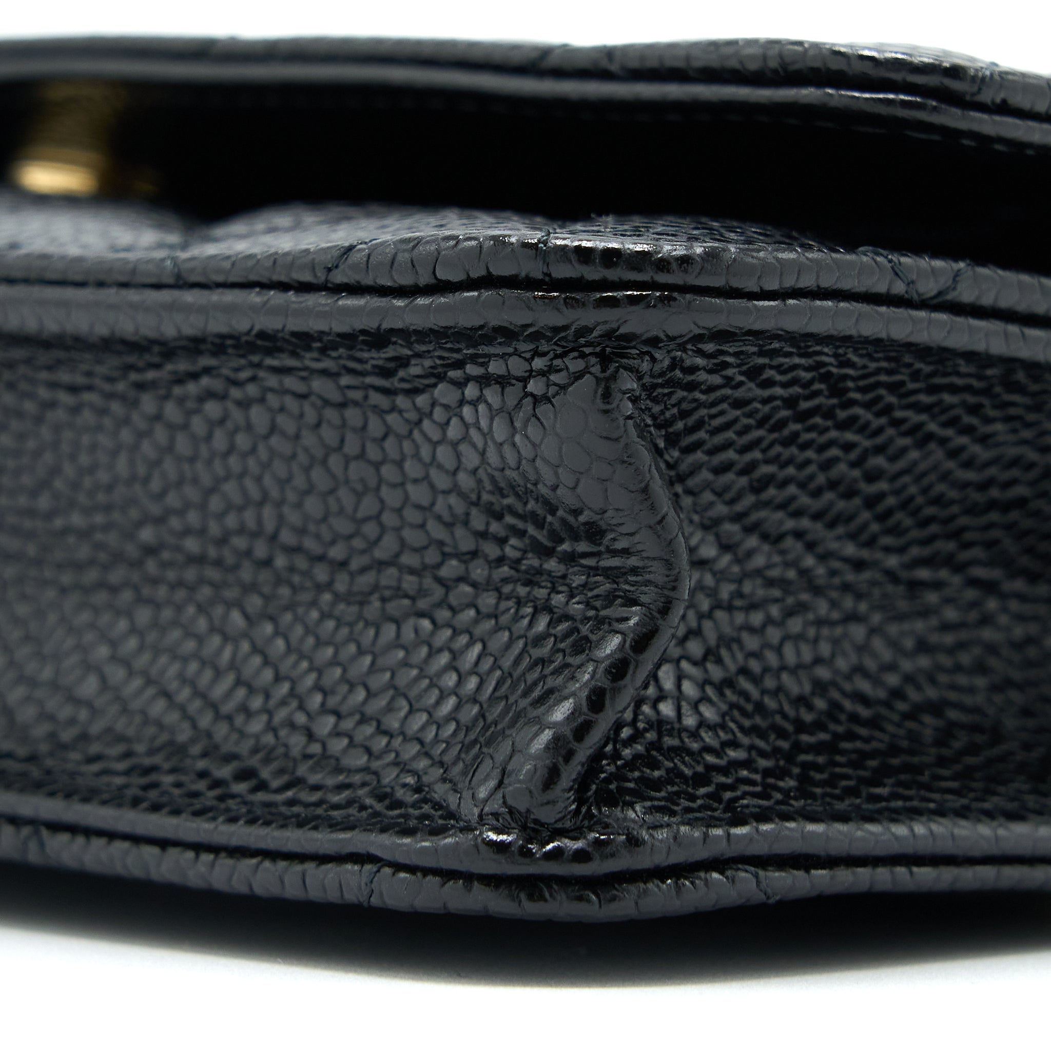 Chanel Classic Wallet On Chain Caviar Black  (Microchip)