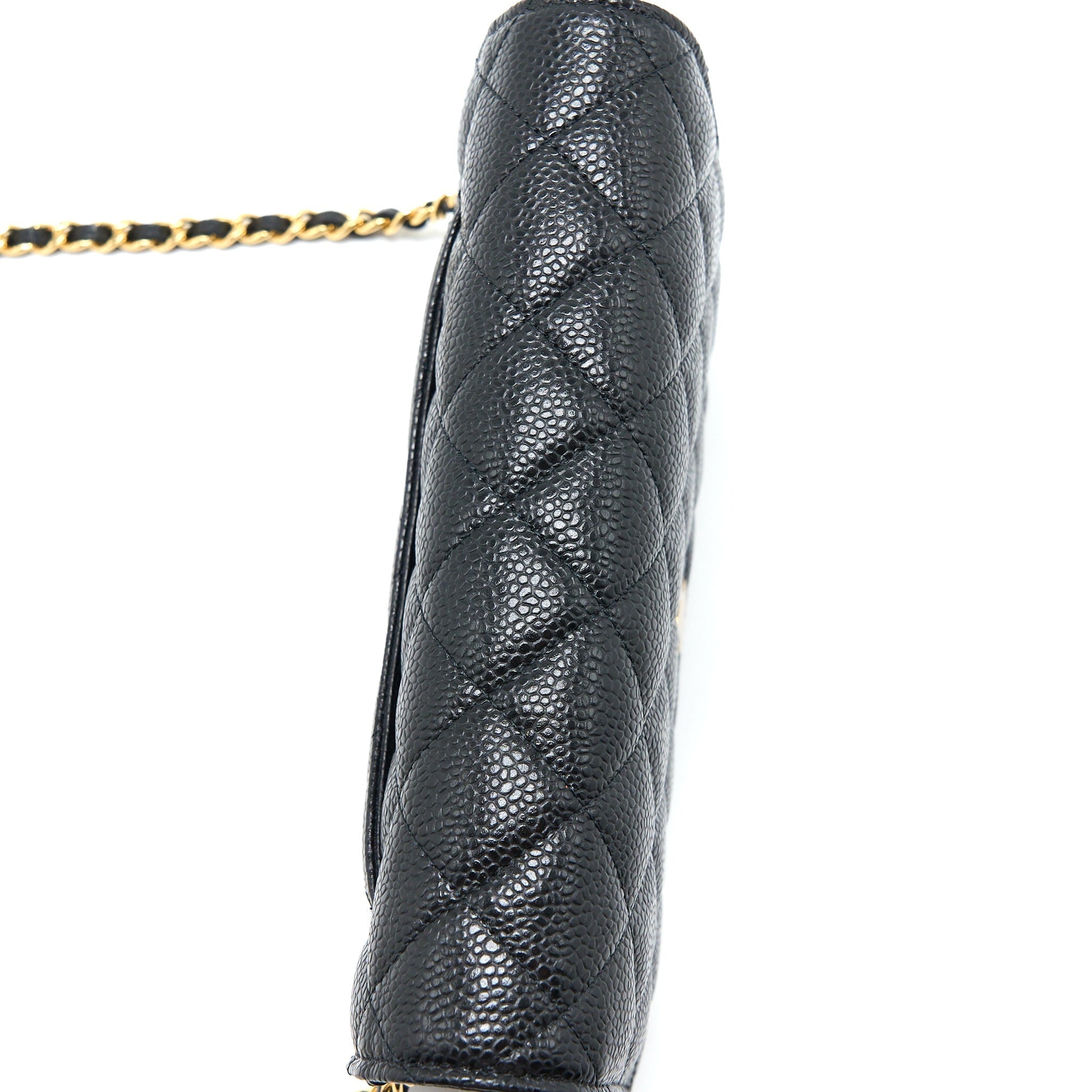 Chanel Classic Wallet On Chain Caviar Black  (Microchip)