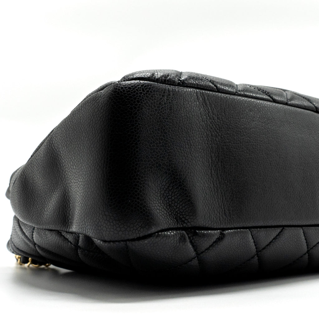 Chanel Matelasse Chain Tote Bag Caviar Black