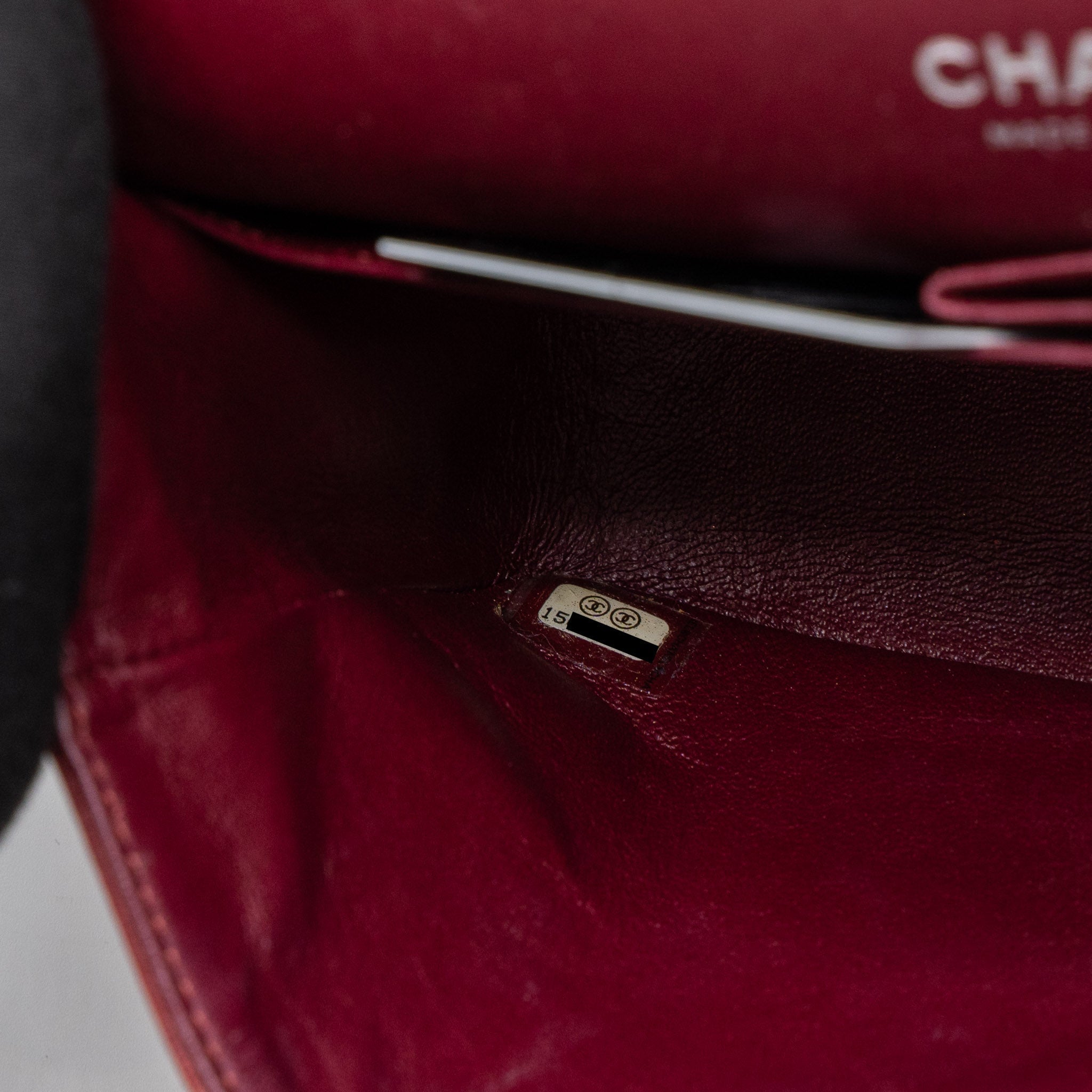 Chanel Medium Classic Double Flap Bag Patent Red