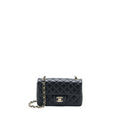 Chanel Classic Mini Rectangular Flap Bag Lambskin Black L (Microchip)