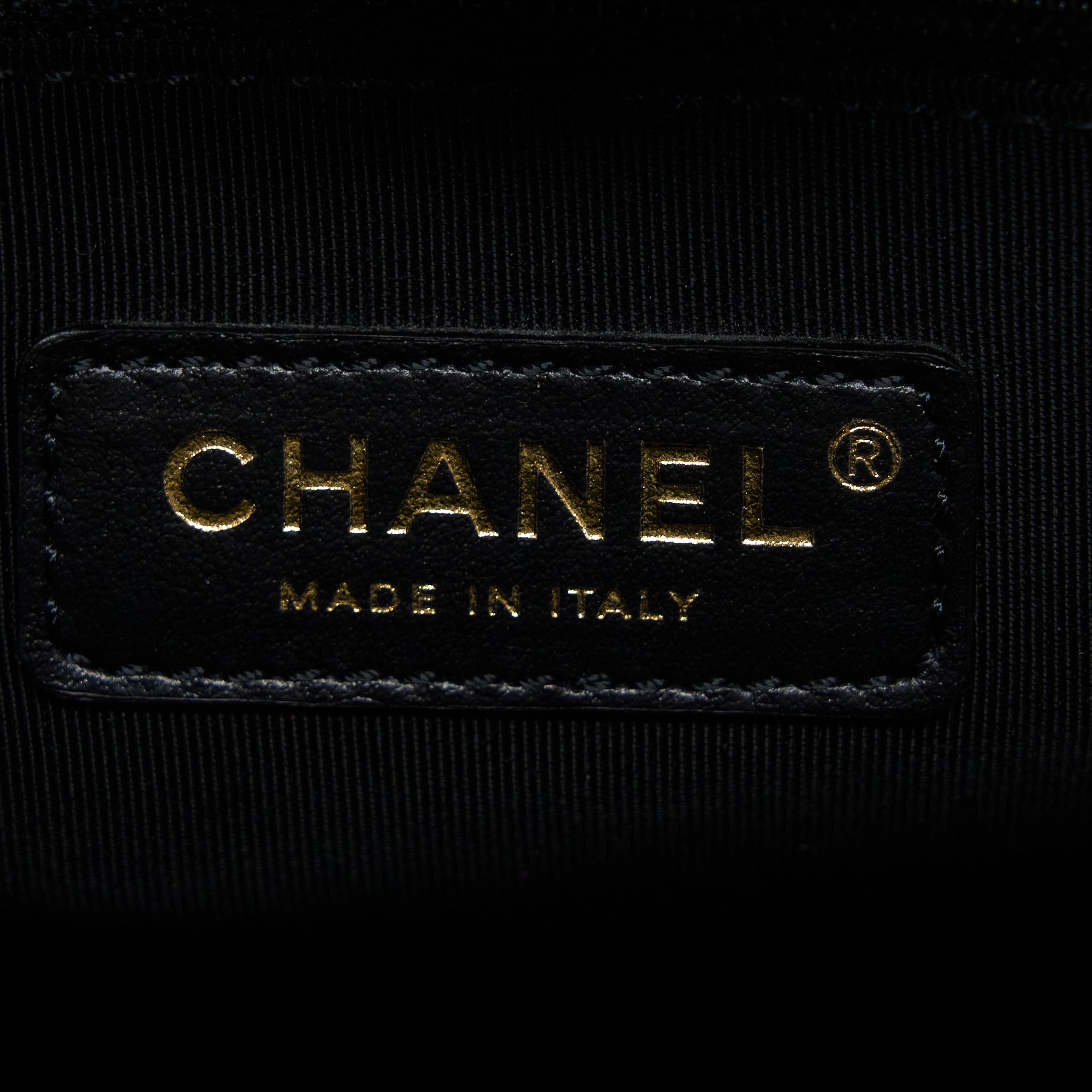 Chanel Deauville Tote Bag Calfskin Black With Detail Logo