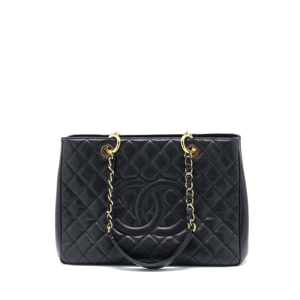 Chanel Grand Shopping Tote Bag Caviar Black